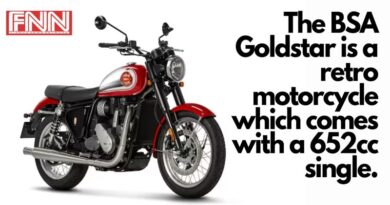 The BSA Goldstar is a retro motorcycle which comes with a 652cc single.