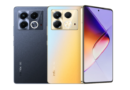 Infinix Note 40X 5G: MediaTek Dimensity 6300, 108MP camera, 5,000mAh battery, 6.78" FHD+ display, Android 14, 8GB RAM, 256GB storage, glossy blue design.