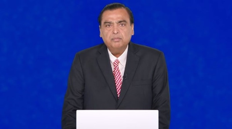 RIL chairman Mukesh Ambani speaking at AGM 2024