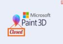 Microsoft Paint 3D shutdown