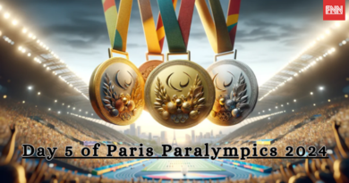 India shines on Day 5 of Paris Paralympics 2024 with Sumit Antil and Nitesh Kumar’s victories.