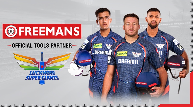 FREEMANS joins Lucknow Super Giants as the ‘Official Tools Partner’ for IPL 2025.