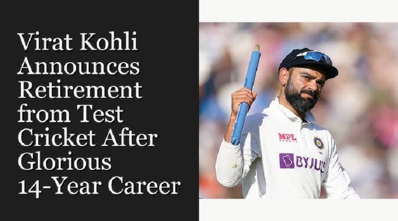 Virat Kohli Announces Retirement from Test Cricket After 14-Year Career
