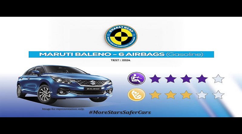 Maruti Suzuki Baleno Scores 4-Star Safety Rating in Bharat NCAP Crash Test
