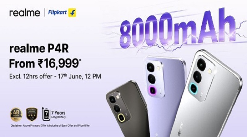 realme introduces the realme P4R 5G with a Segment-Leading 8000mAh Titan Battery starting at INR 16,999 realme introduces the realme P4R 5G with a Segment-Leading 8000mAh Titan Battery starting at INR 16,999