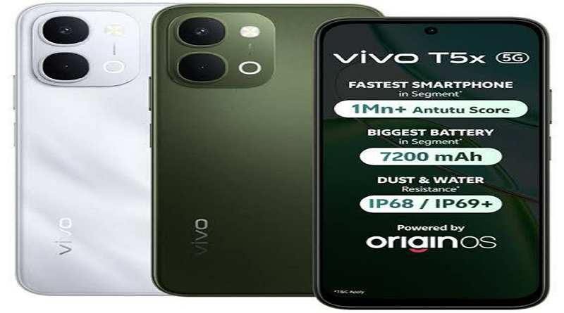 Vivo T5x 5G Launches in Stunning Fusion Red Color in India With 7200mAh Battery MediaTek Dimensity 7400 Turbo and 120Hz Display