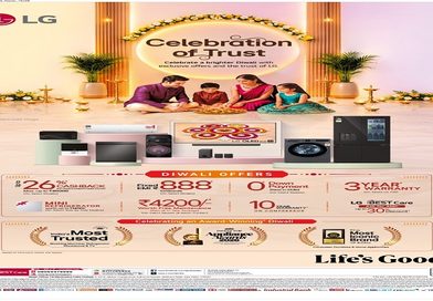 LG Electronics India Announces “Celebration of Trust” Diwali Offers on Home Appliances and Consumer Electronics LG Electronics India Announces “Celebration of Trust” Diwali Offers on Home Appliances and Consumer Electronics