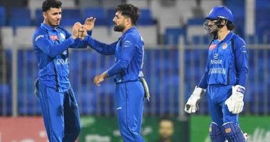 Afghanistan vs Zimbabwe T20: Afghanistan Beat Zimbabwe by 37 Runs as Ejaaz Ahmadzai Smashes a Blazing Fifty and Rashid Khan Delivers a Stunning All-Round Performance Afghanistan vs Zimbabwe T20: Afghanistan Beat Zimbabwe by 37 Runs as Ejaaz Ahmadzai Smashes a Blazing Fifty and Rashid Khan Delivers a Stunning All-Round Performance